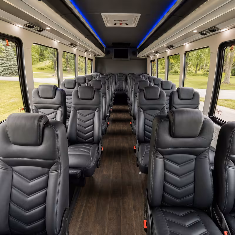15-35 Passenger Minibus Interior