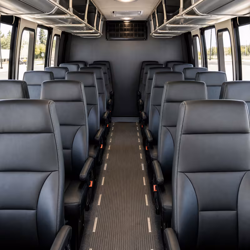 15-35 Passenger Minibus Inside