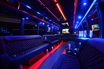 40 passenger party bus rental Las Vegas